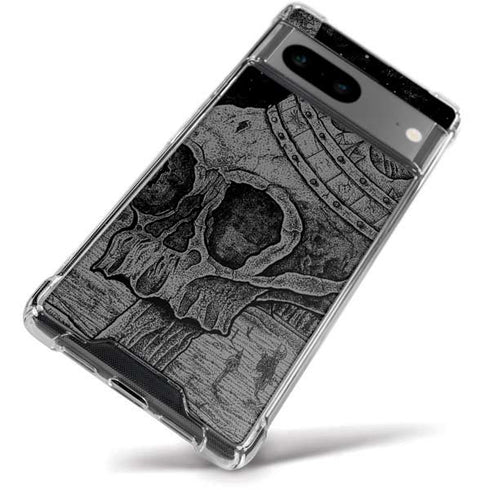 Alchemy Carta Skull Sketch Google Pixel 8a Clear Case